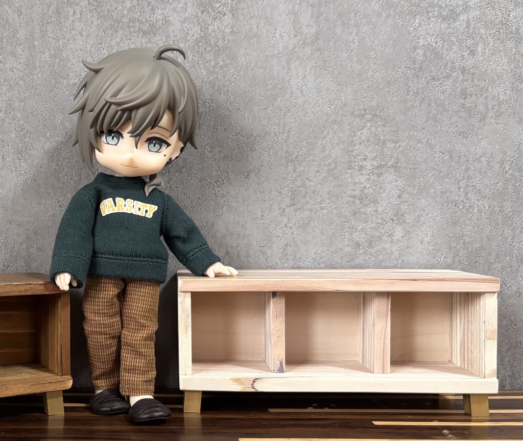 サイドボード(ホワイト)*1/12サイズ(オビツ11、ねんどろいどどーるサイズ)