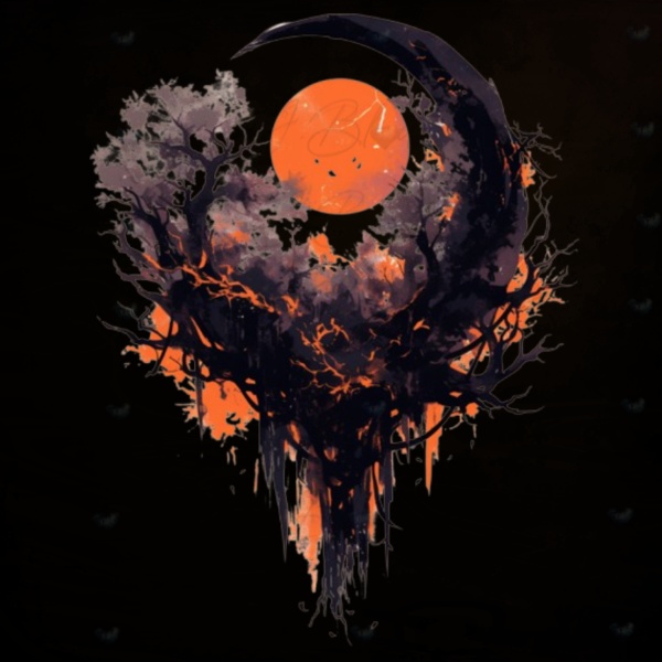Crossed Moon Tattoo