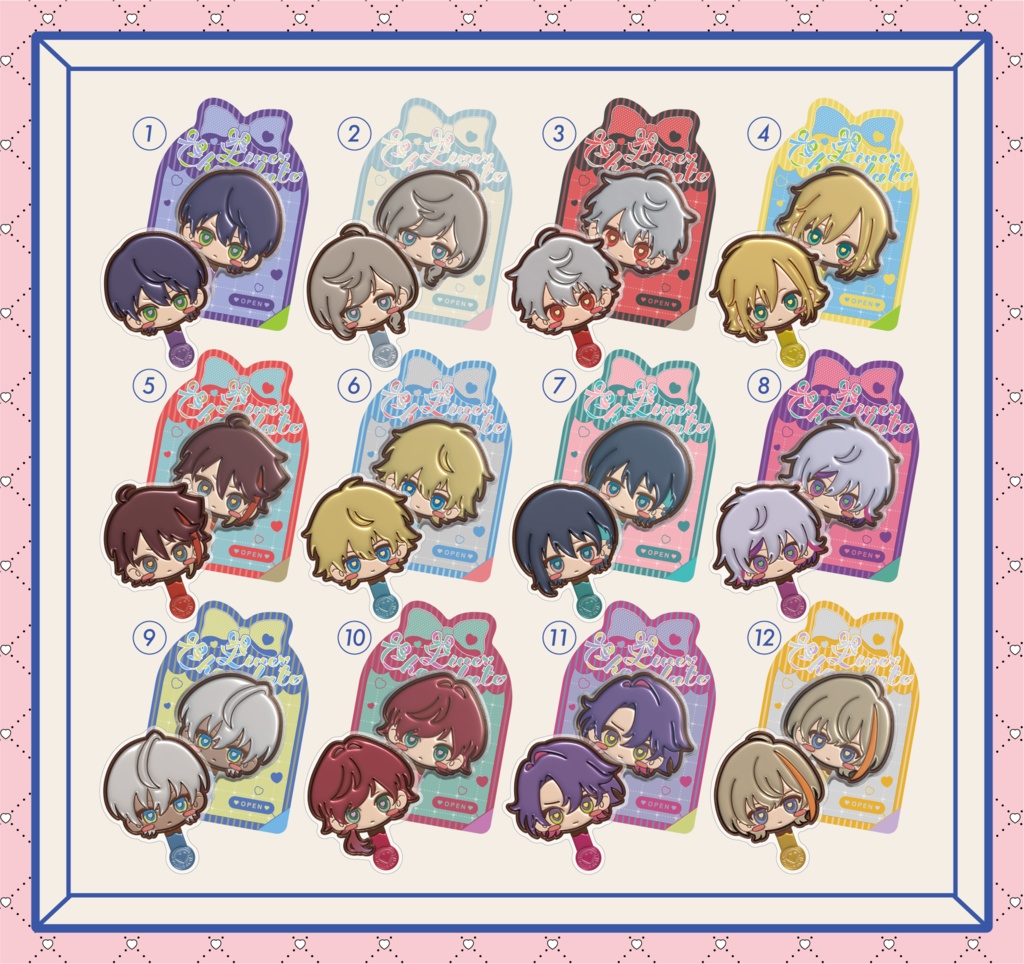 チョコ風ステッカーセット