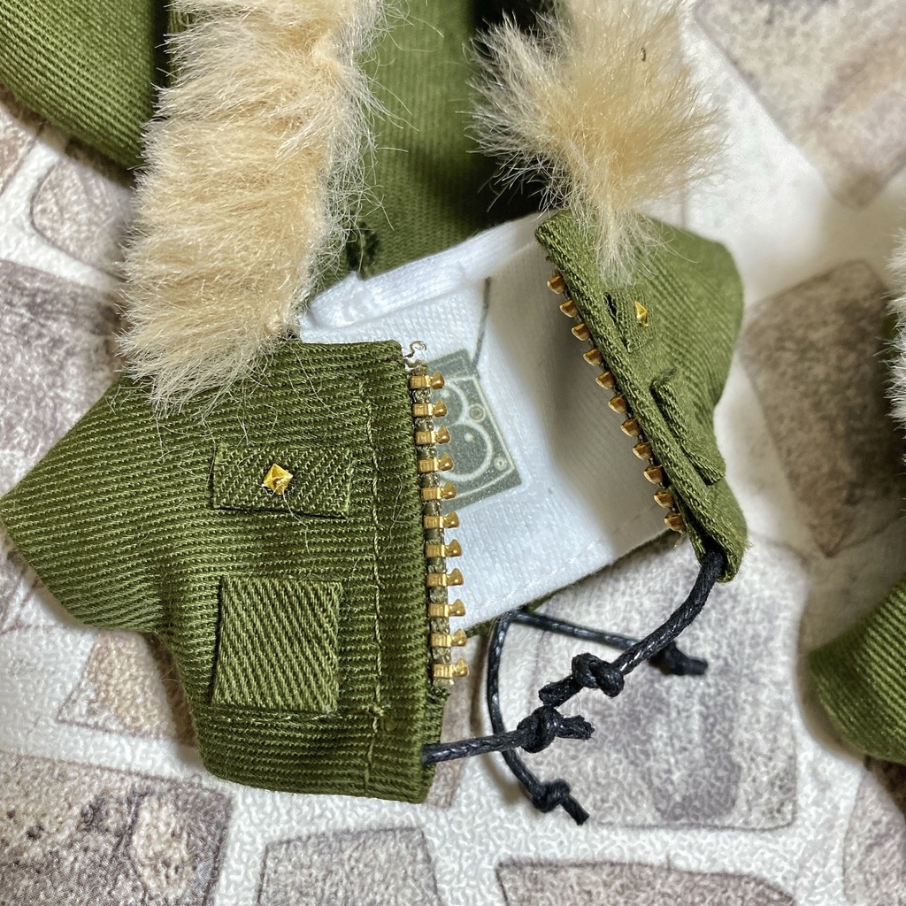 ファー付きモッズコート