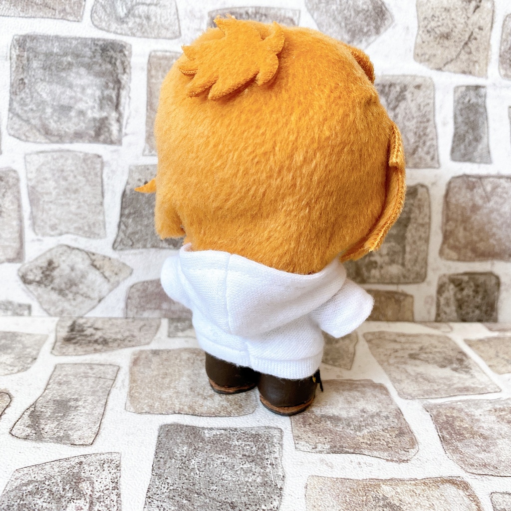 紺&白(ペイズリー)パーカー / 10cmぬい用