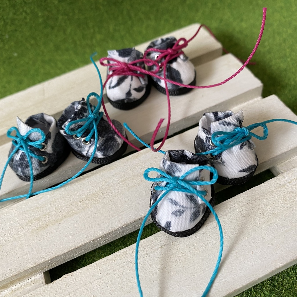 花柄シューズ&リュックセット