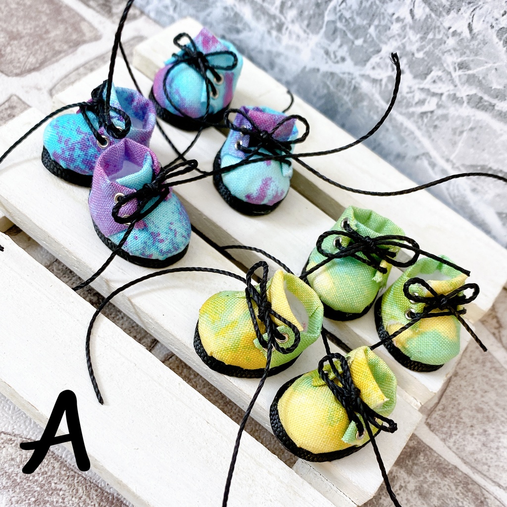 ムラ染め靴/10cmぬい