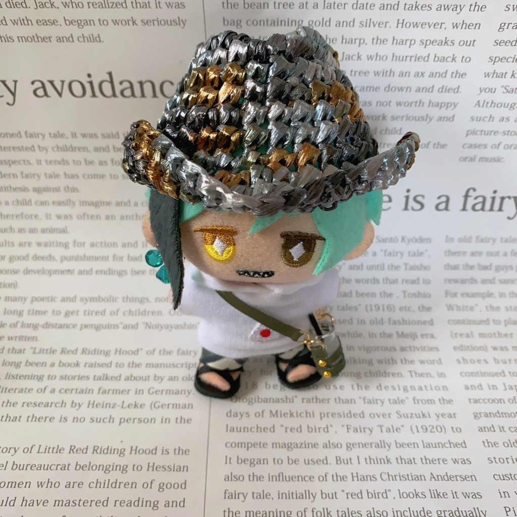 中折れ麦わら帽子 / 10cmぬい