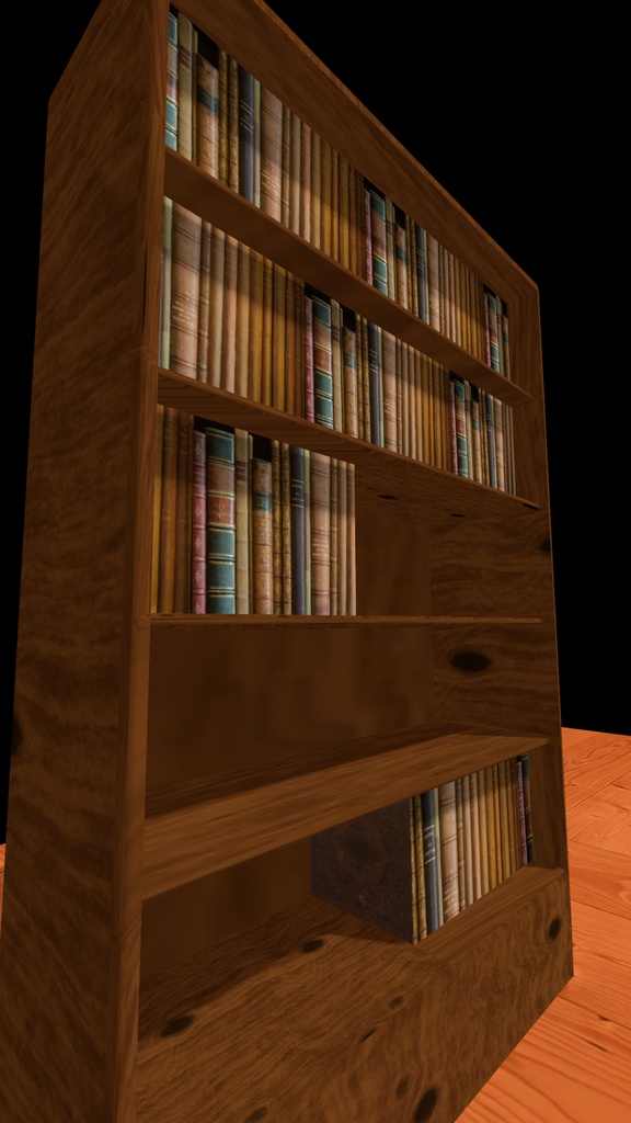 【3Dモデル】本棚 【無料配布】