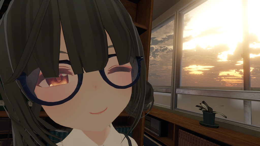 【VRC想定】ウェリントン型メガネ【無料配布】