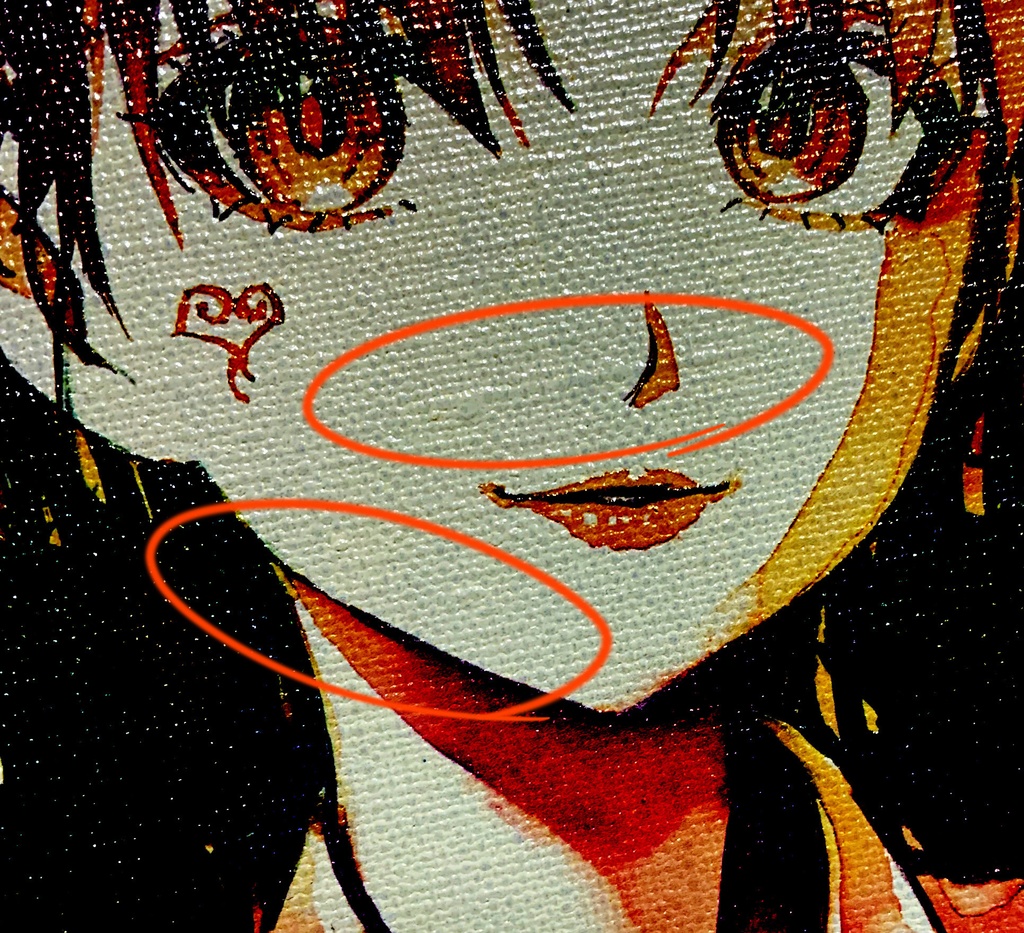 【キャンバス】『柩月町異聞』莉瑚(SMサイズ)