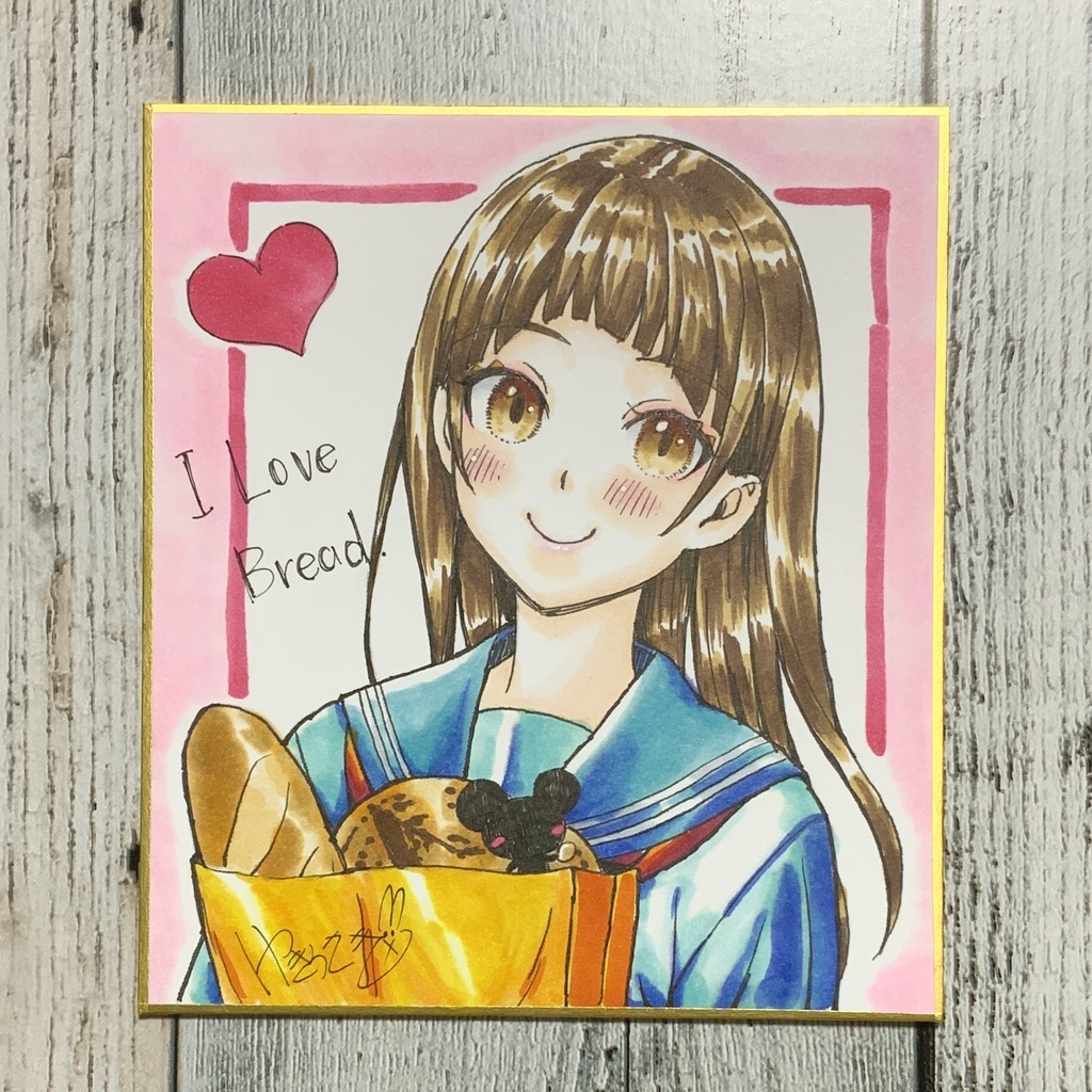 【直筆原画】黒子さん（S寸色紙）