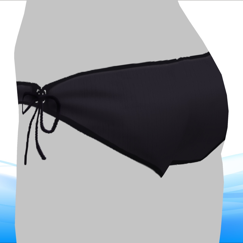 VRoid texture【夏のシックな水着】-Chic swimwear-Black-