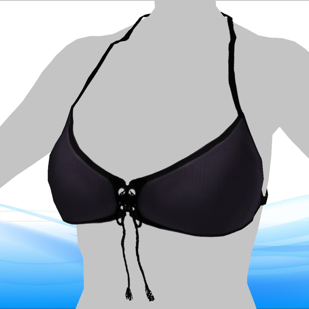 VRoid texture【夏のシックな水着】-Chic swimwear-Black-
