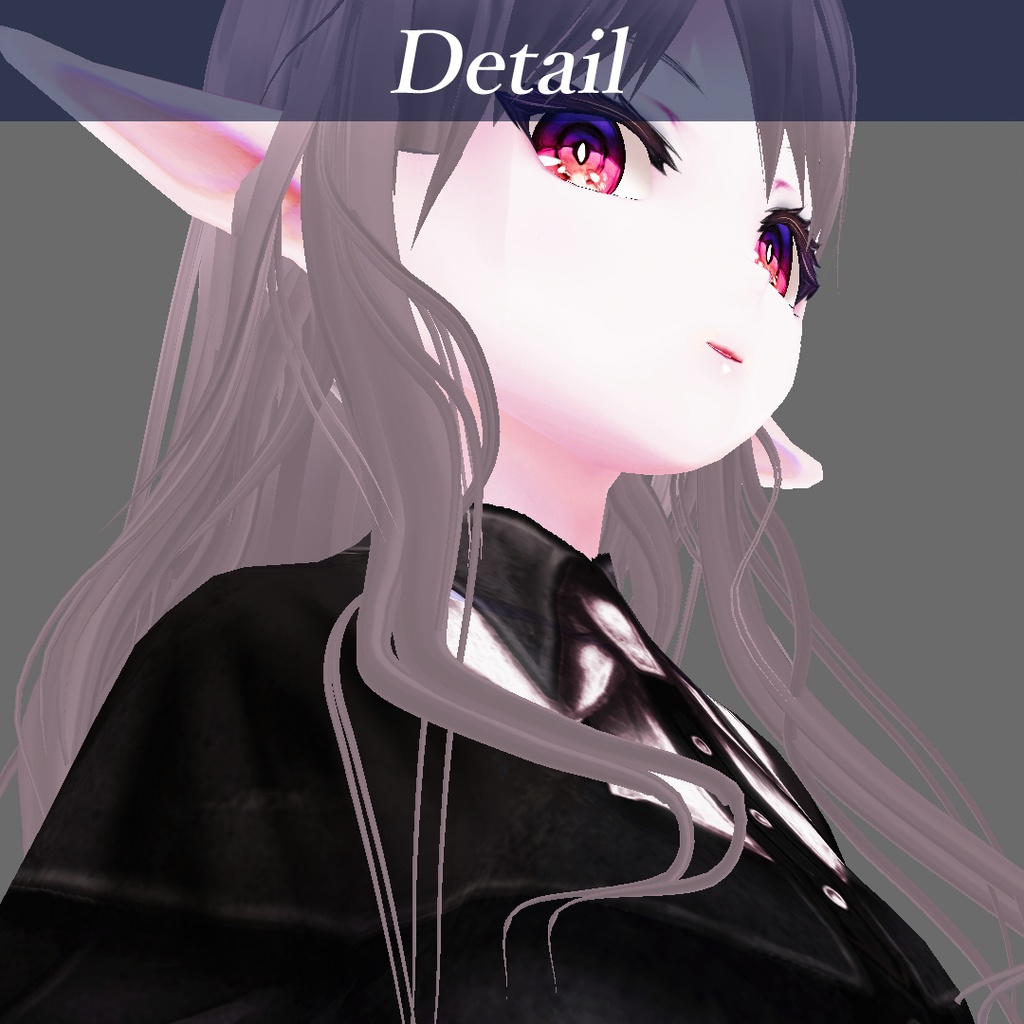 VRoid β版【VRoid hair ヘアプリセット】巻き髪_ロングヘア-twin curl-