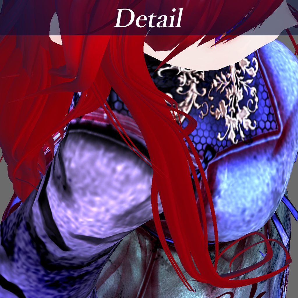 VRoid β版【VRoid hair ヘアプリセット】巻き髪_ロングヘア-twin curl-