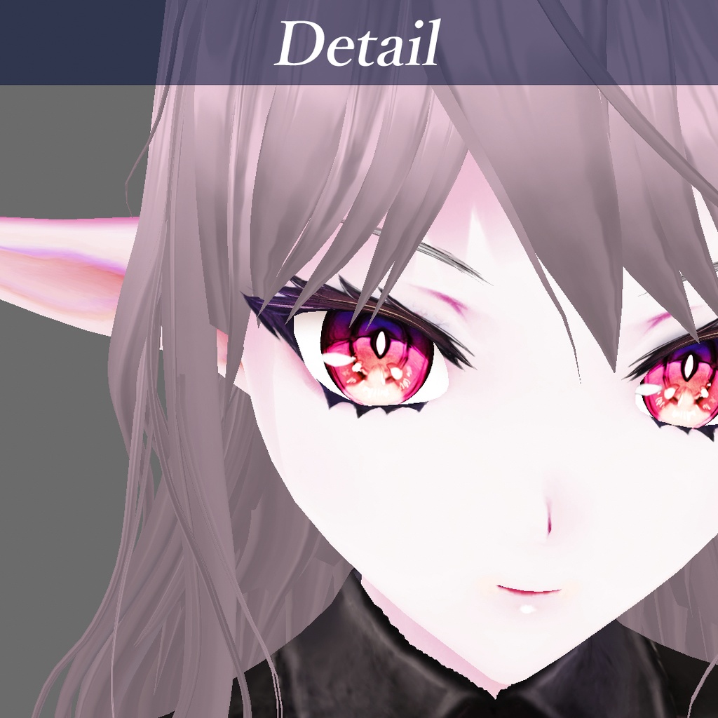 VRoid β版【VRoid hair ヘアプリセット】巻き髪_ロングヘア-twin curl-