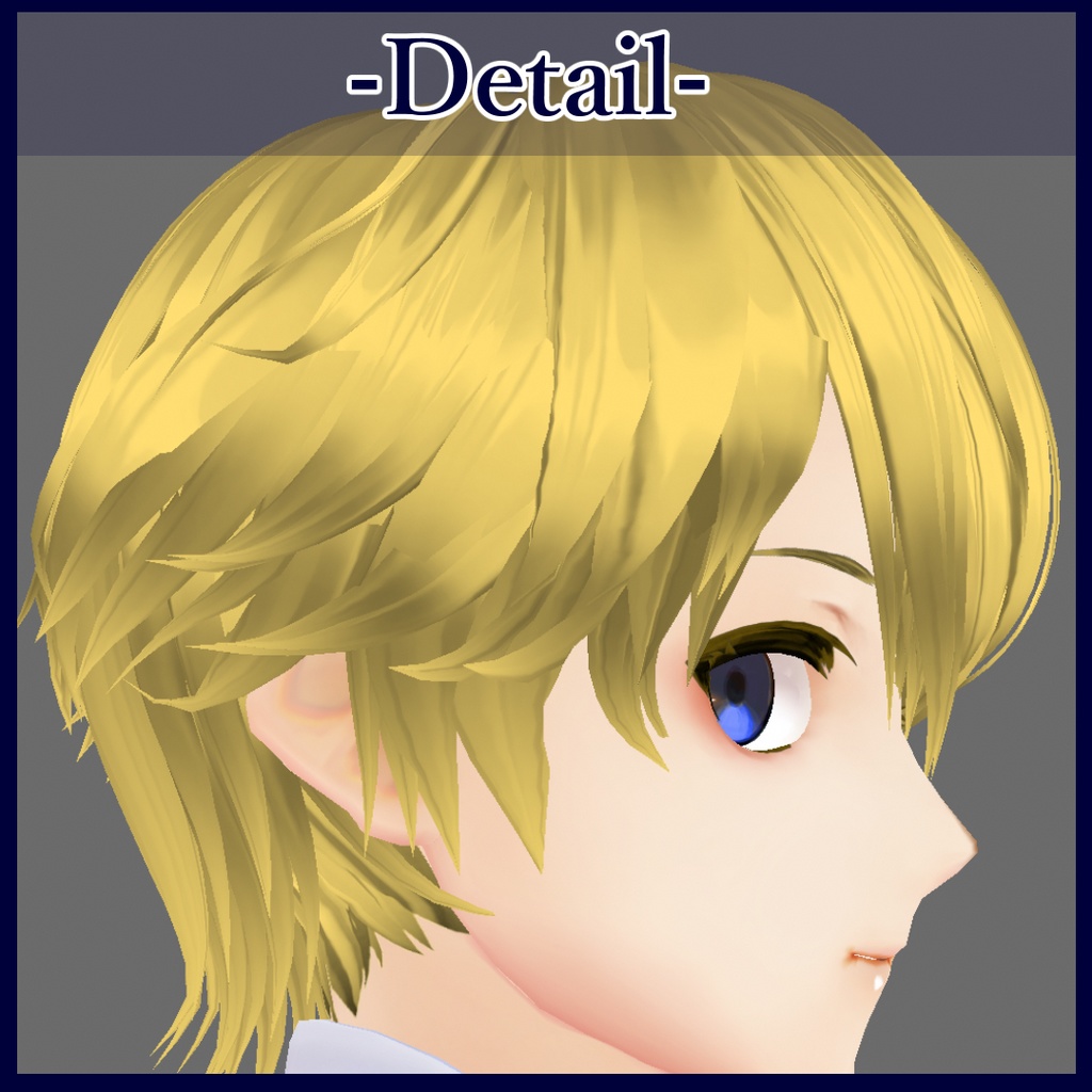 VRoid β版【メンズ ヘアプリセット 男性用】Men's hair pre-set