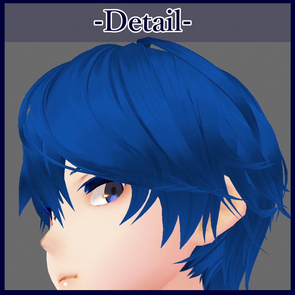 VRoid β版【メンズ ヘアプリセット 男性用】Men's hair pre-set