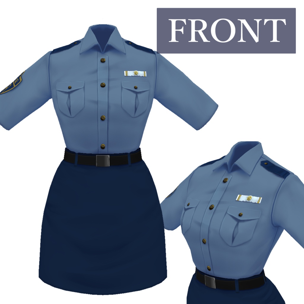 VRoid1.0~【警察官制服】-Police uniform-
