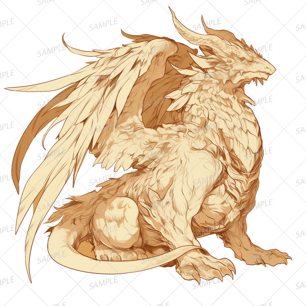 【神話生物】神秘の守護天翼_透過