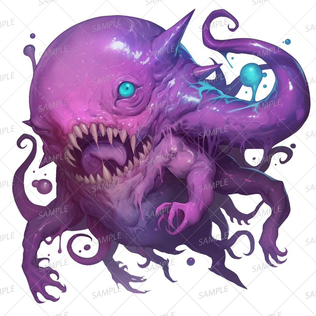 【神話生物】暗黒の触手怪異_透過