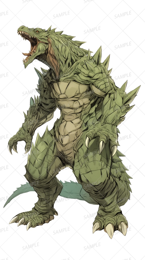 【神話生物】地殻を揺るがす巨獣_立ち絵透過