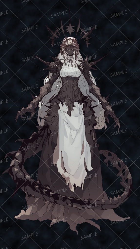 【神話生物】黒薔薇の花嫁_立ち絵透過