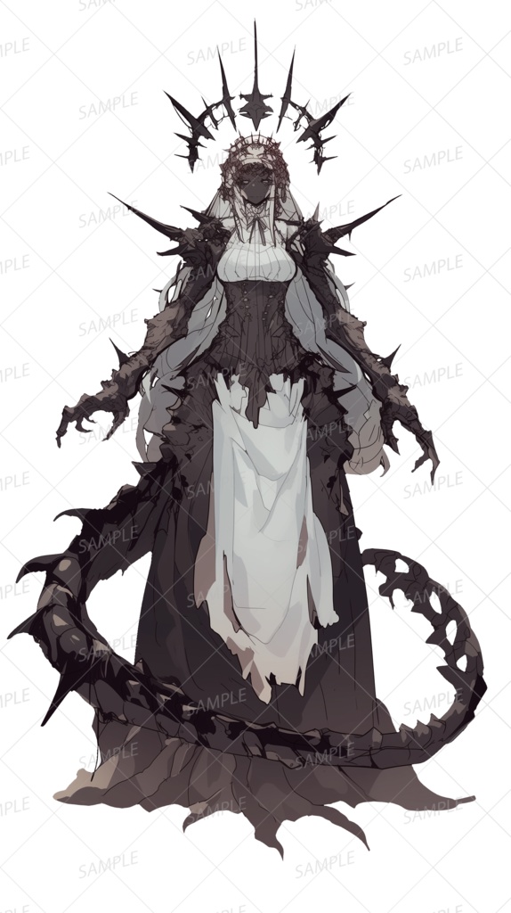 【神話生物】黒薔薇の花嫁_立ち絵透過