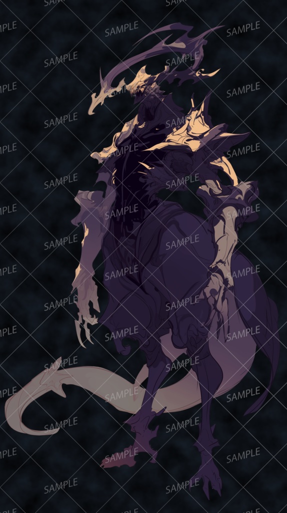 【神話生物】影に沈む絶望の騎士_立ち絵透過