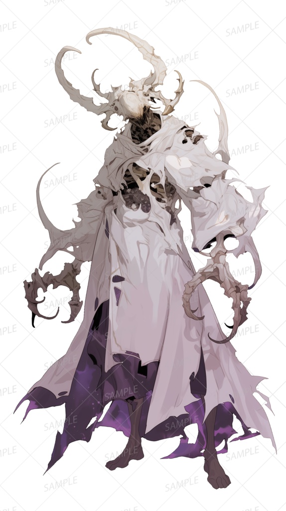 【神話生物】骨の白き亡霊_立ち絵透過