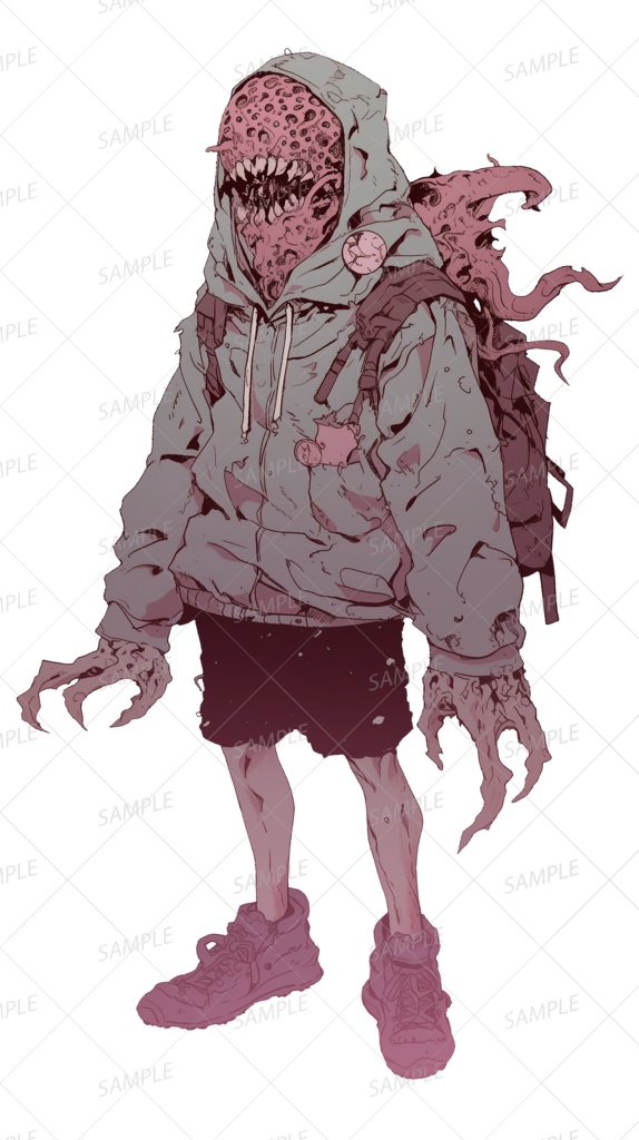 【神話生物】変異体となった彷徨者の少年_立ち絵透過