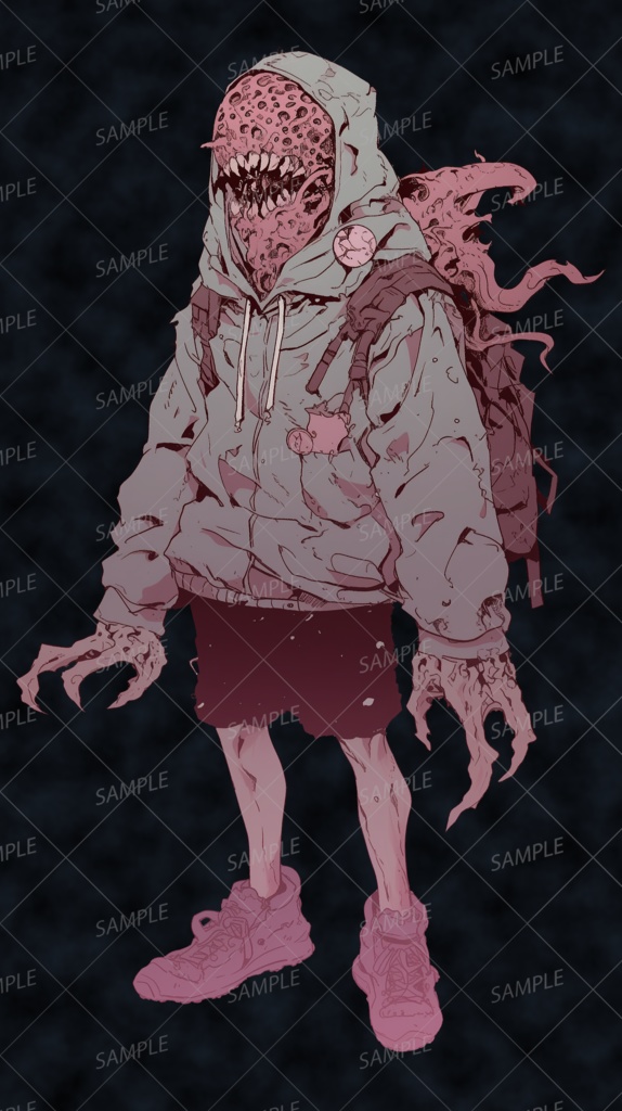 【神話生物】変異体となった彷徨者の少年_立ち絵透過