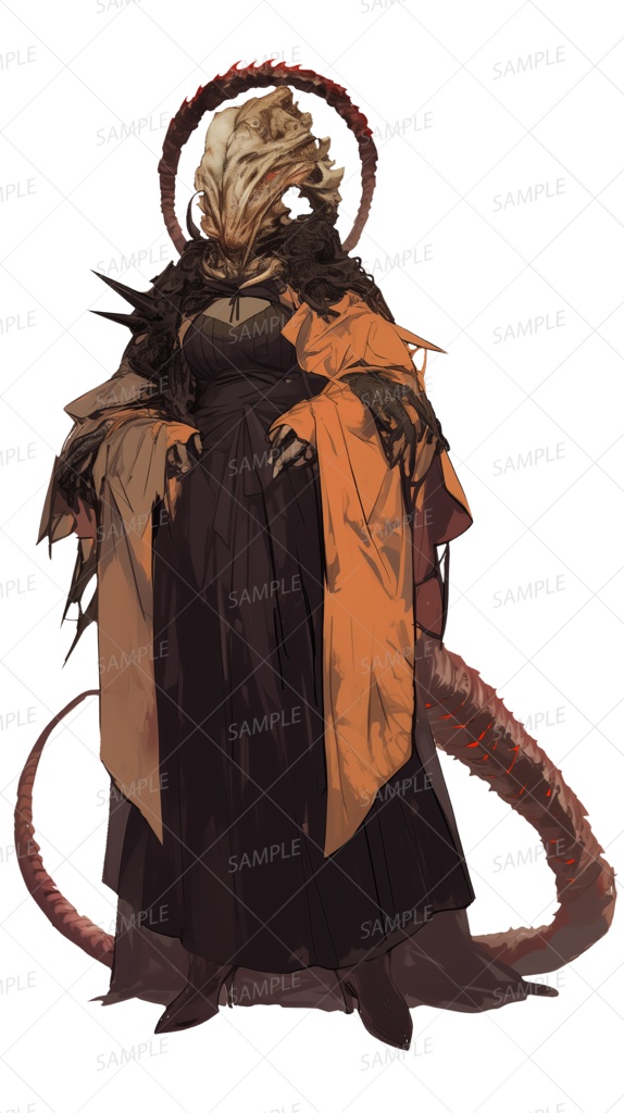 【神話生物】終焉を告げる女王_立ち絵透過