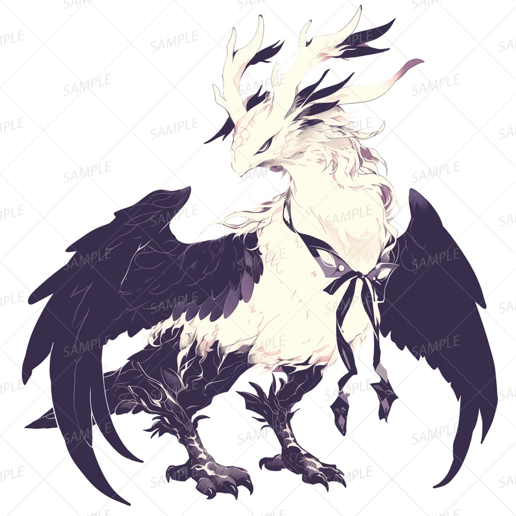 【神話生物】月影を宿す空の支配者_透過