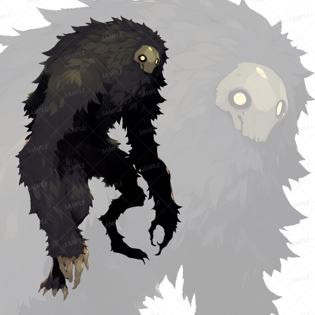 【神話生物】古の森の暗黒の番人_立ち絵透過