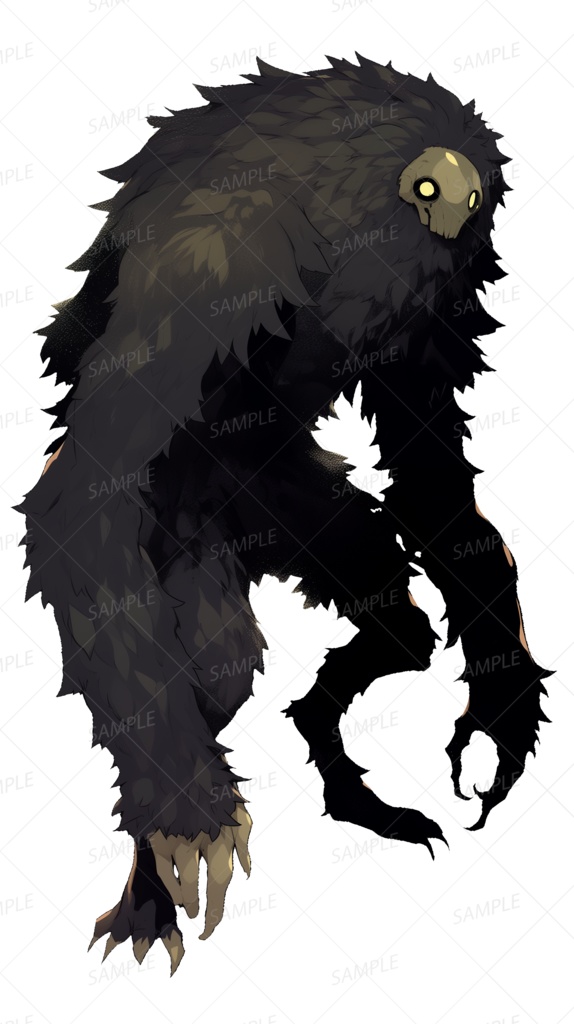 【神話生物】古の森の暗黒の番人_立ち絵透過