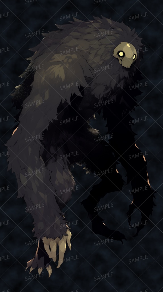 【神話生物】古の森の暗黒の番人_立ち絵透過