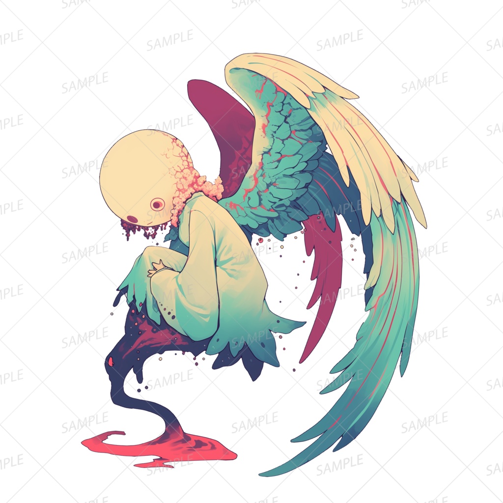 【神話生物】輪廻を壊す堕ちた亡者_透過