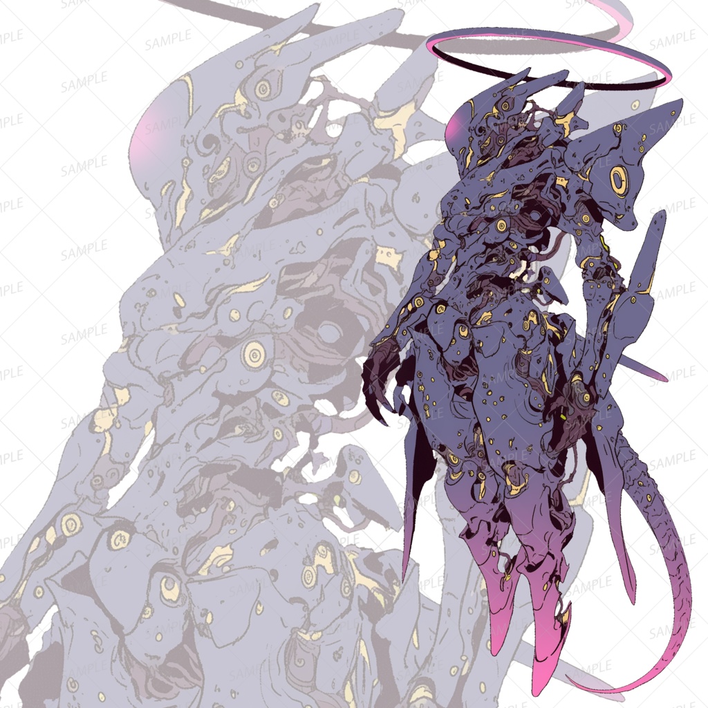 【神話生物】堕ちた天界の機械神_立ち絵透過