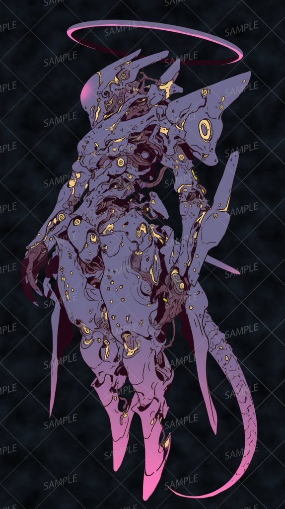 【神話生物】堕ちた天界の機械神_立ち絵透過