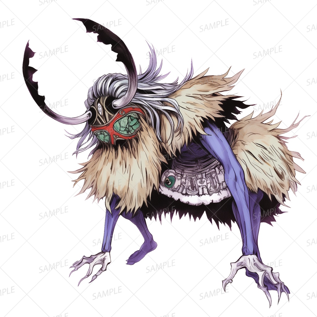 【神話生物】霊視の仮面獣_透過