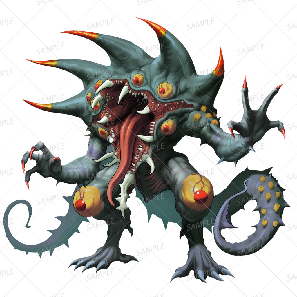 【神話生物】狂気を誘う邪視の魔神_透過