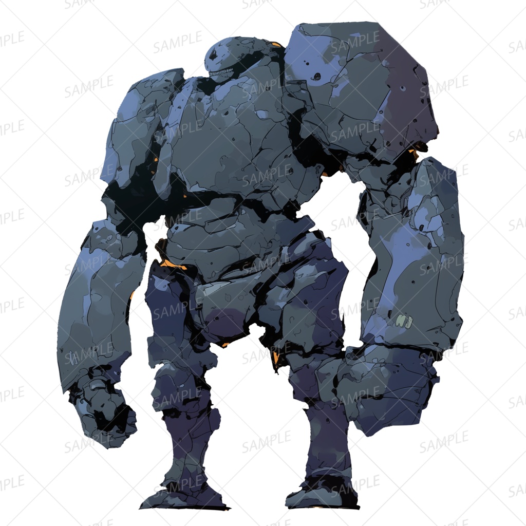 【神話生物】不壊の黒鋼戦士_透過