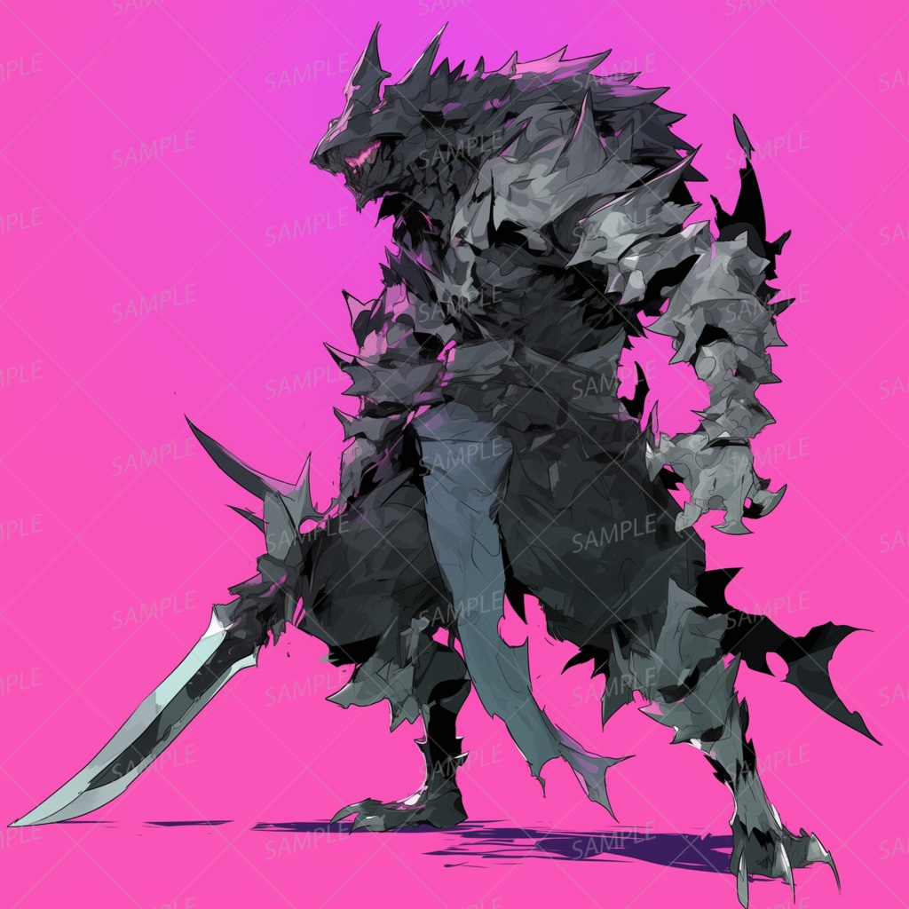 【神話生物】黒き刃の獣戦士