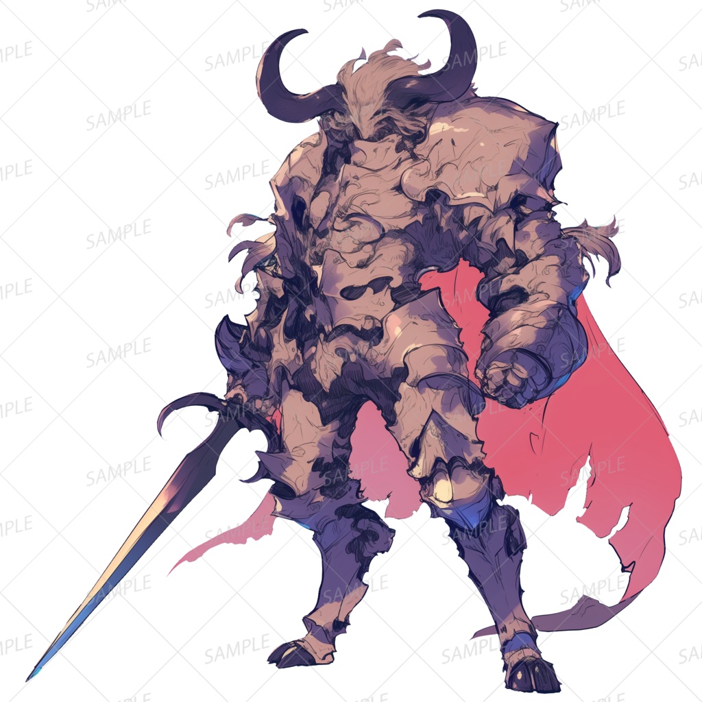 【神話生物】軍勢を率いる漆黒の闇騎士_透過