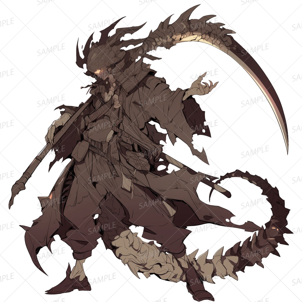 【神話生物】告げる死神の導き手_透過