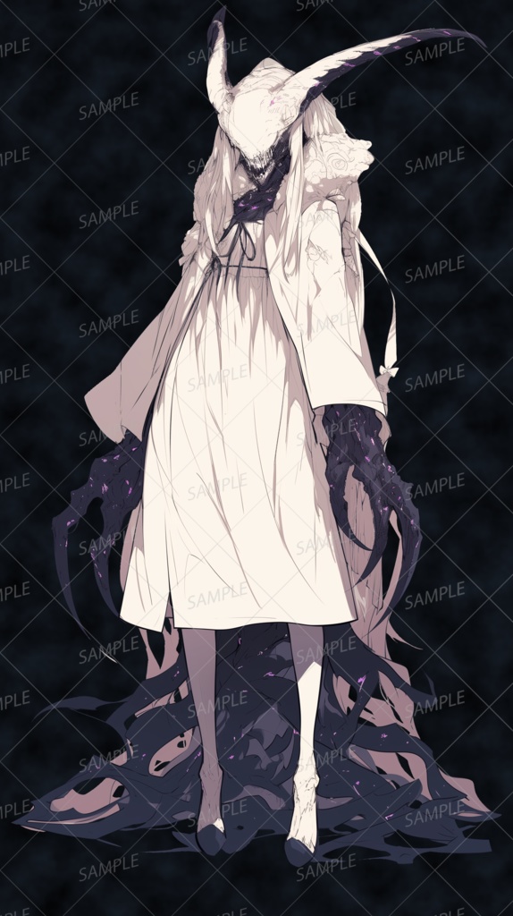 【神話生物】影の神託を告げる少女_立ち絵透過