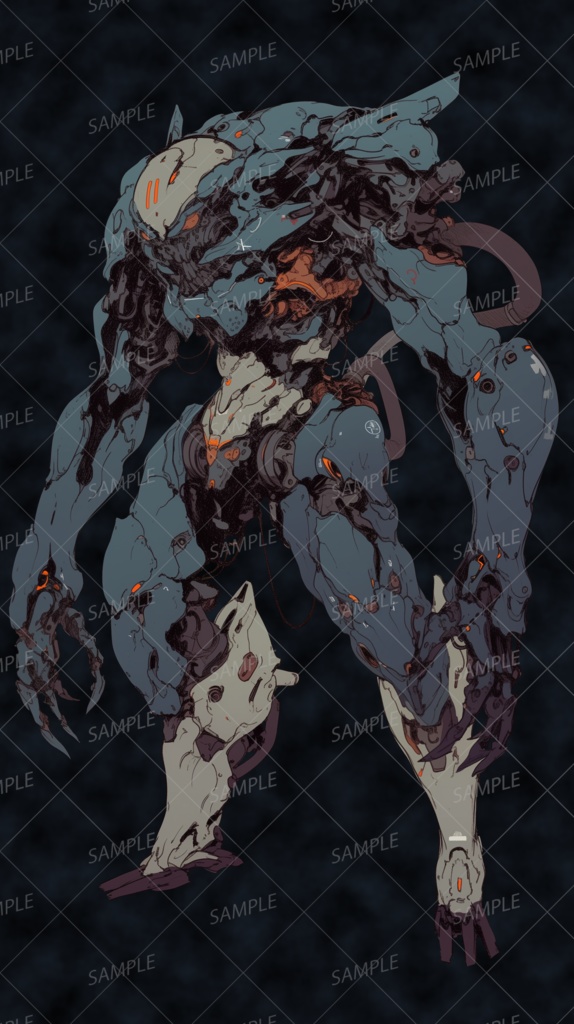 【神話生物】量産型戦闘機械獣_立ち絵透過