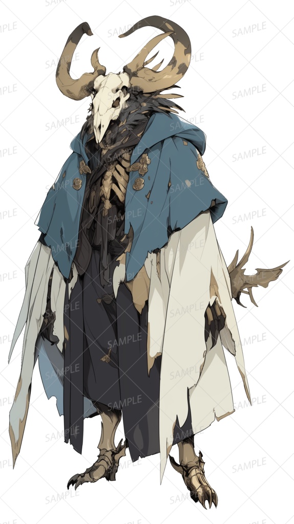 【神話生物】時を超えた骸衣の賢者_立ち絵透過