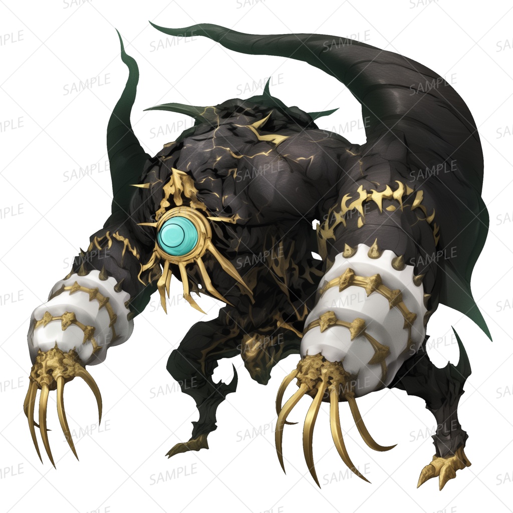 【神話生物】黄金神眼の監視者_透過