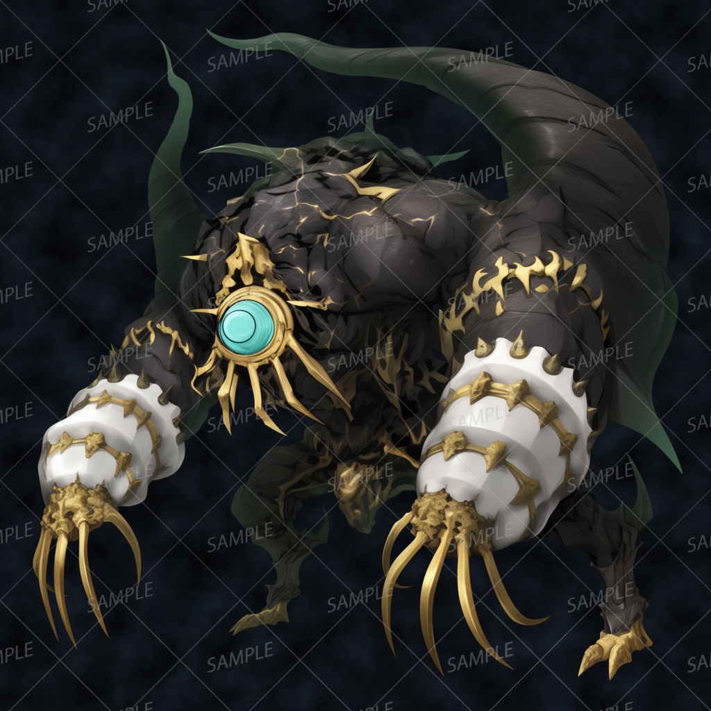 【神話生物】黄金神眼の監視者_透過