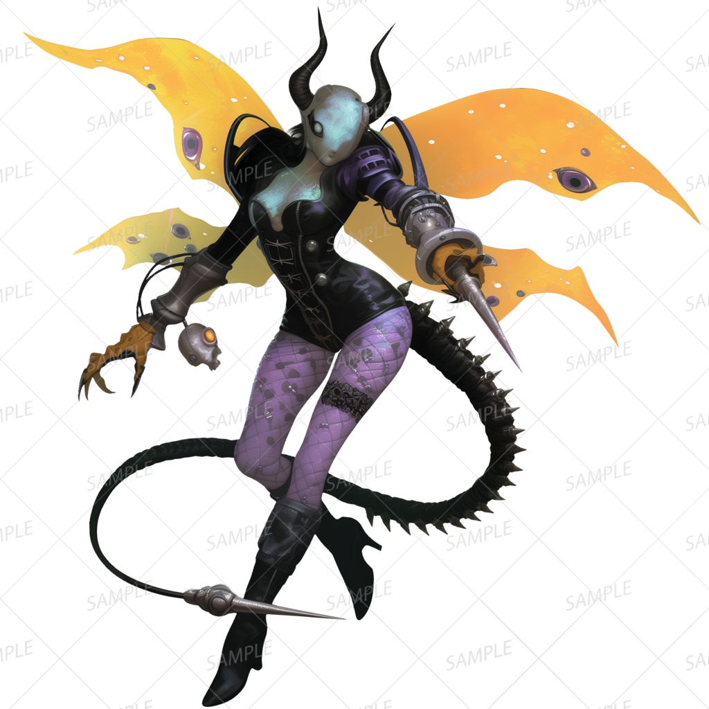 【神話生物】眼翼の女王_透過