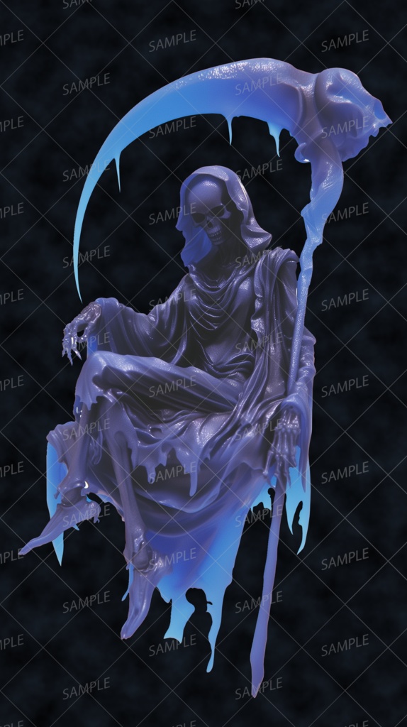 【神話生物】霊気の衣を纏う虚像_立ち絵透過